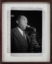 Load image into Gallery viewer, CHARLIE "BIRD" PARKER - HAND WOVEN PHOTOGRAPH