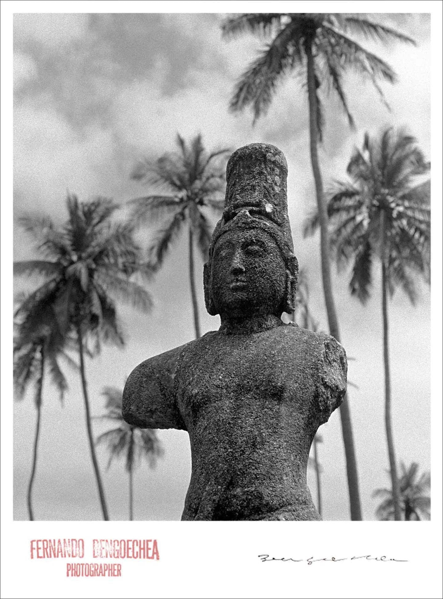 BURMA BEACH STATUE - Giclee Print - Stamped and Signed