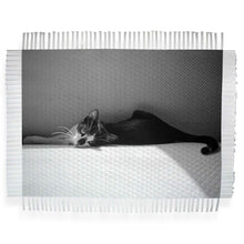 Load image into Gallery viewer, CAT NAP - HAND WOVEN PHOTOGRAPH