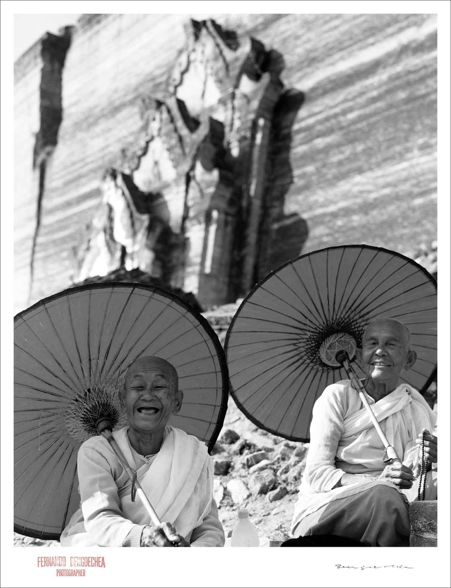 HAPPY MONKS - Giclee Print - Stamped and Signed