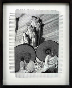 HAPPY MONKS - HAND WOVEN PHOTOGRAPH