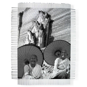 HAPPY MONKS - HAND WOVEN PHOTOGRAPH