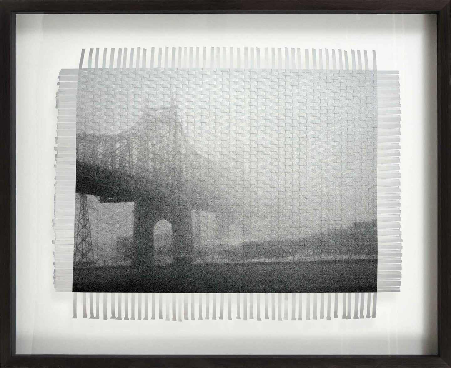 FOGGY BRIDGE NYC - HAND WOVEN PHOTOGRAPH