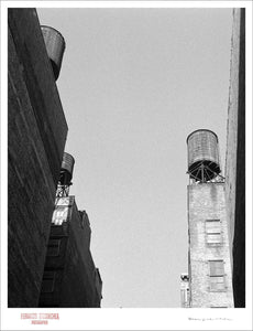 NEW YORK WATER TANKS - Giclee Print - Stamped and Signed