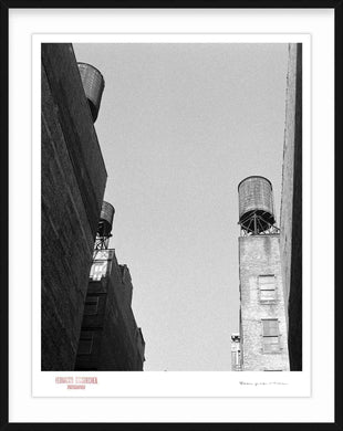 NEW YORK WATER TANKS - Giclee Print - Stamped and Signed